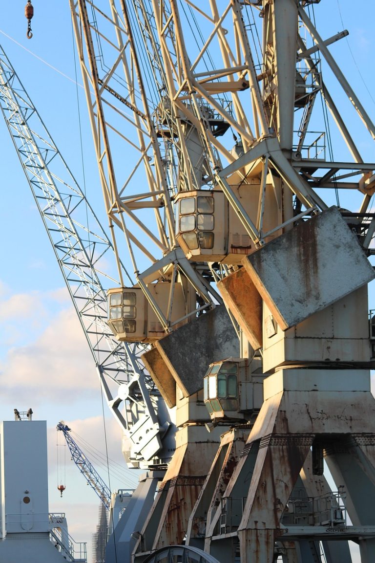 port, old cranes, cranes, loading, loading dock, machinery, heavy machinery, pier, hamburg